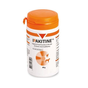 IPAKITINE papildbarība suņiem, kaķiem Hroniskā nieru mazspēja PULV 60g